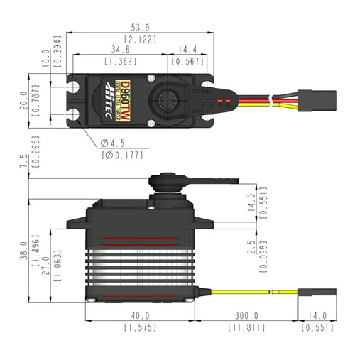 Hitec Digital, Wide Voltage, Coreless Servo