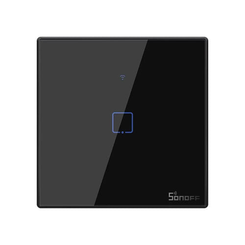 SONOFF TX Series WiFi Wall Switch (T3, UK, 1 Gang, Black)