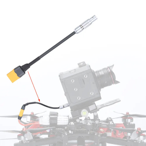 iFlight Taurus X8 Pro XT60H-Female to Z CAM E2 Power Cable (4 Holes)