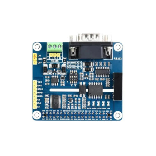 Isolated RS485 RS232 Expansion HAT for Raspberry Pi, SPI Control