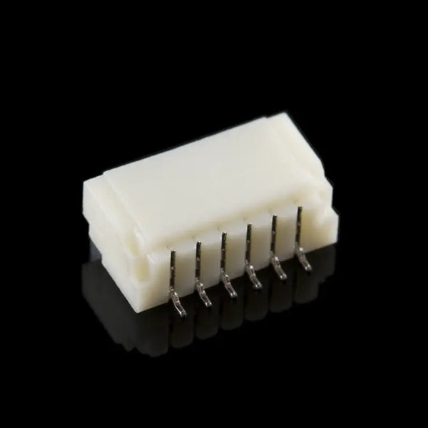 JST SH Horizontal 6-Pin Connector - SMD - RobotShop