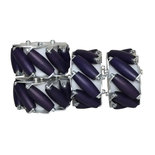 King Kong Robot 100mm Mecanum Wheel-Set w/ Bearing Rollers (2x left, 2x right)