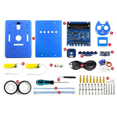 KitiBot 2WD Robot Building Kit for micro:bit (no micro:bit)