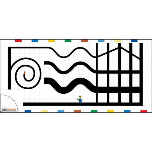 Line Following Skills Robotics Mat (FLL Size)