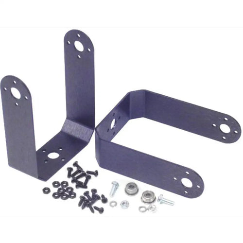 Lynxmotion Aluminum Long "C" Large Servo Bracket Two Pack (Blk) ASB-203