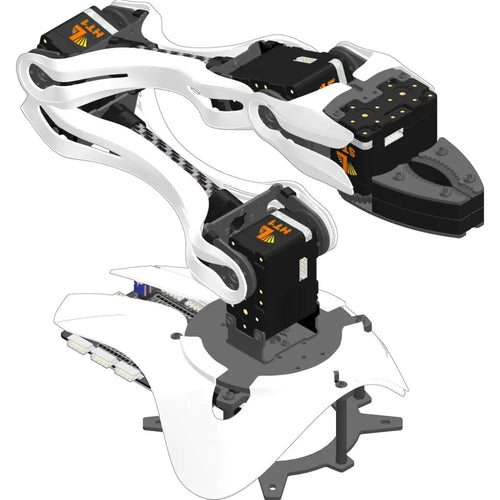 Lynxmotion SES-V2 Robotic Arm (4 DoF) White Shell Kit