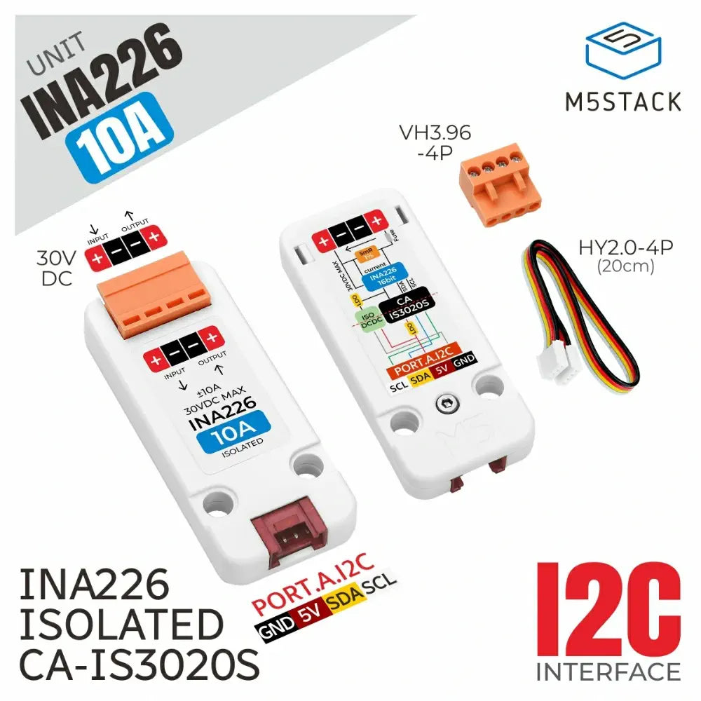 M5Stack INA226-10A Current Voltage Power Monitor Unit