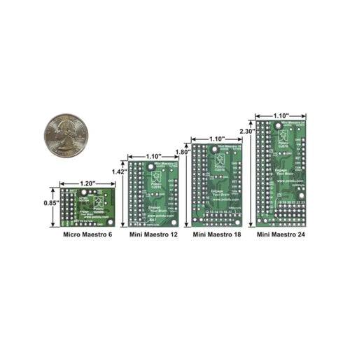 Mini Maestro 12-Channel USB Servo Controller (Assembled)