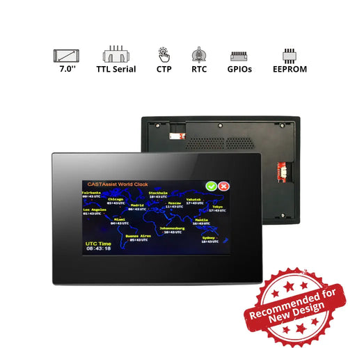 Nextion 7.0” Intelligent Series HMI Touch Display w/ Enclosure (NX8048P070-011C-Y)