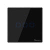 SONOFF TX Series WiFi Wall Switch (T3, UK, 3 Gang, Black)