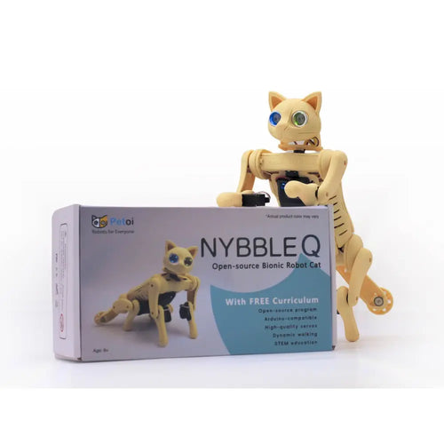 Petoi Nybble Q Robot Cat - Pre-Assembled w/ lite Servo & 3D-Printed Body