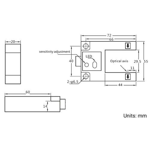 Phidgets IR Beam Break Proximity Sensor - 30mm