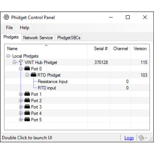 Phidgets RTD Interface