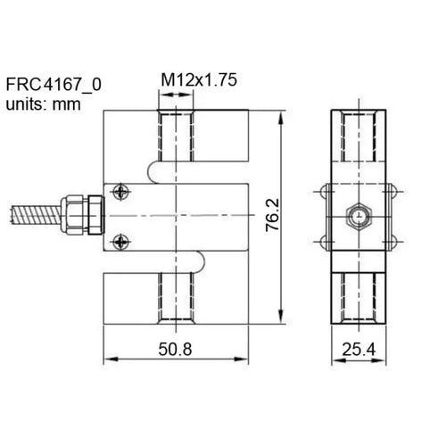 Phidgets Steel S-Type Load Cell - 1000Kg (C3)