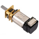 Pololu 10:1 Micro Metal Gearmotor LP 6V w/ 12 CPR Encoder, Back Connector