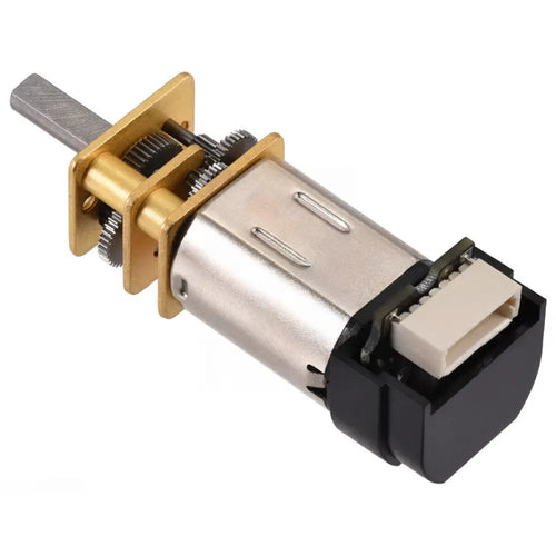 Pololu 150:1 Micro Metal Gearmotor MP 6V w/ 12 CPR Encoder, Back Connector