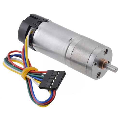 Pololu 4.4:1 Metal Gearmotor 25Dx63L mm LP 6V w/ 48 CPR Encoder
