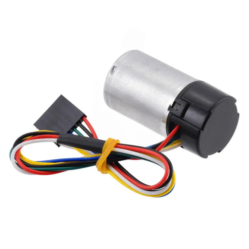 Pololu MP 12V Motor w/ 48 CPR Encoder for 25D mm Metal Gearmotors (No Gearbox)