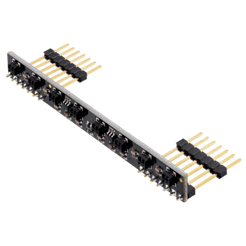 Pololu 8-Channel QTRX Sensor Array for Romi/TI-RSLK MAX (Through-Hole Pins Soldered)