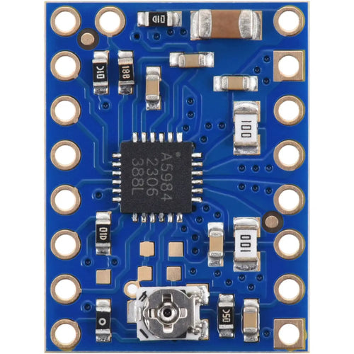 Pololu A5984 Stepper Motor Driver Carrier, Adjustable Current, Blue Edition