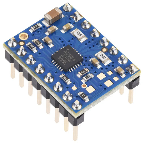 Pololu A5984 Stepper Motor Driver Carrier, Fixed 1.5A@5V / 1A@3.3V, Blue Edition (Soldered Header Pins)