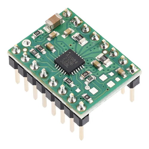 Pololu A5984 Stepper Motor Driver Carrier, Fixed 750mA@5V / 500mA@3.3V (Soldered Header Pins)