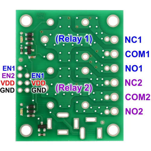 Pololu Basic 2-Channel SPDT Relay Carrier for"Sugar Cube" Relays
