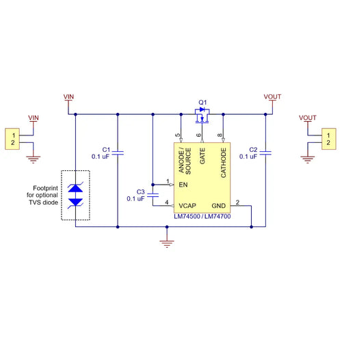 Pololu Ideal Diode Reverse Voltage Protector, 4-60V, 10A