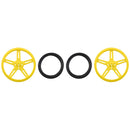 Pololu Wheel 70×8mm Pair - Yellow