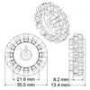 DFRobot Wheel 42x19 mm (Pair)