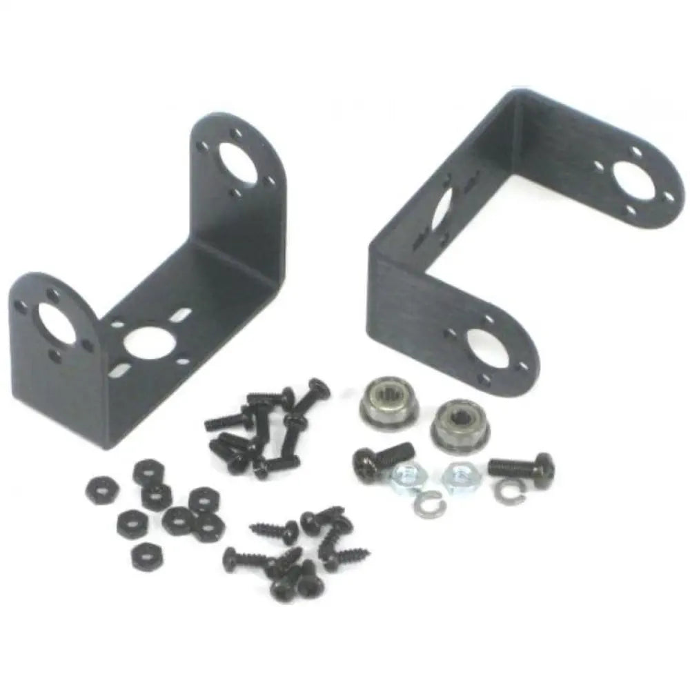 Lynxmotion "C" Micro Servo Bracket Two Pack (Black)