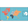 Environmental Mat: World Continents w/ Grid (FLL Size)