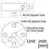 Pololu Universal 3mm Mounting Hub (4-40)