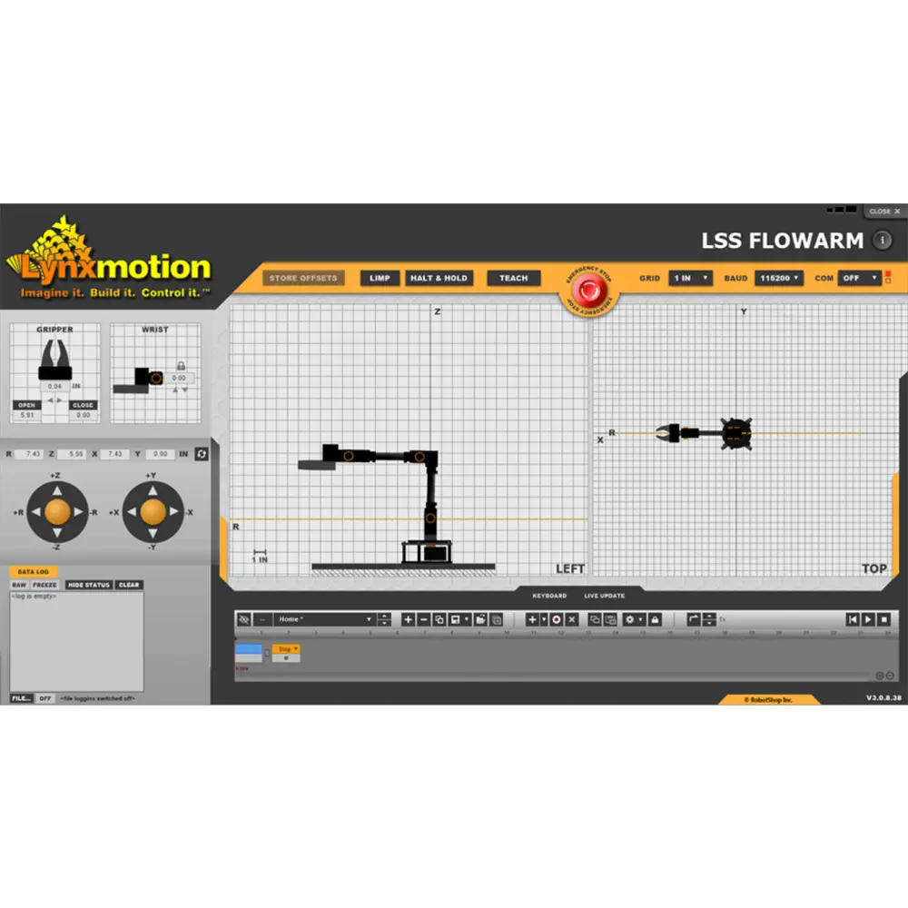 Lynxmotion FlowArm LSS Robotic Arm Software - Free to Download