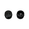 Large Rubber Wheel w/ Hub 38mm Diameter 3mm Shaft Hole Size - Black