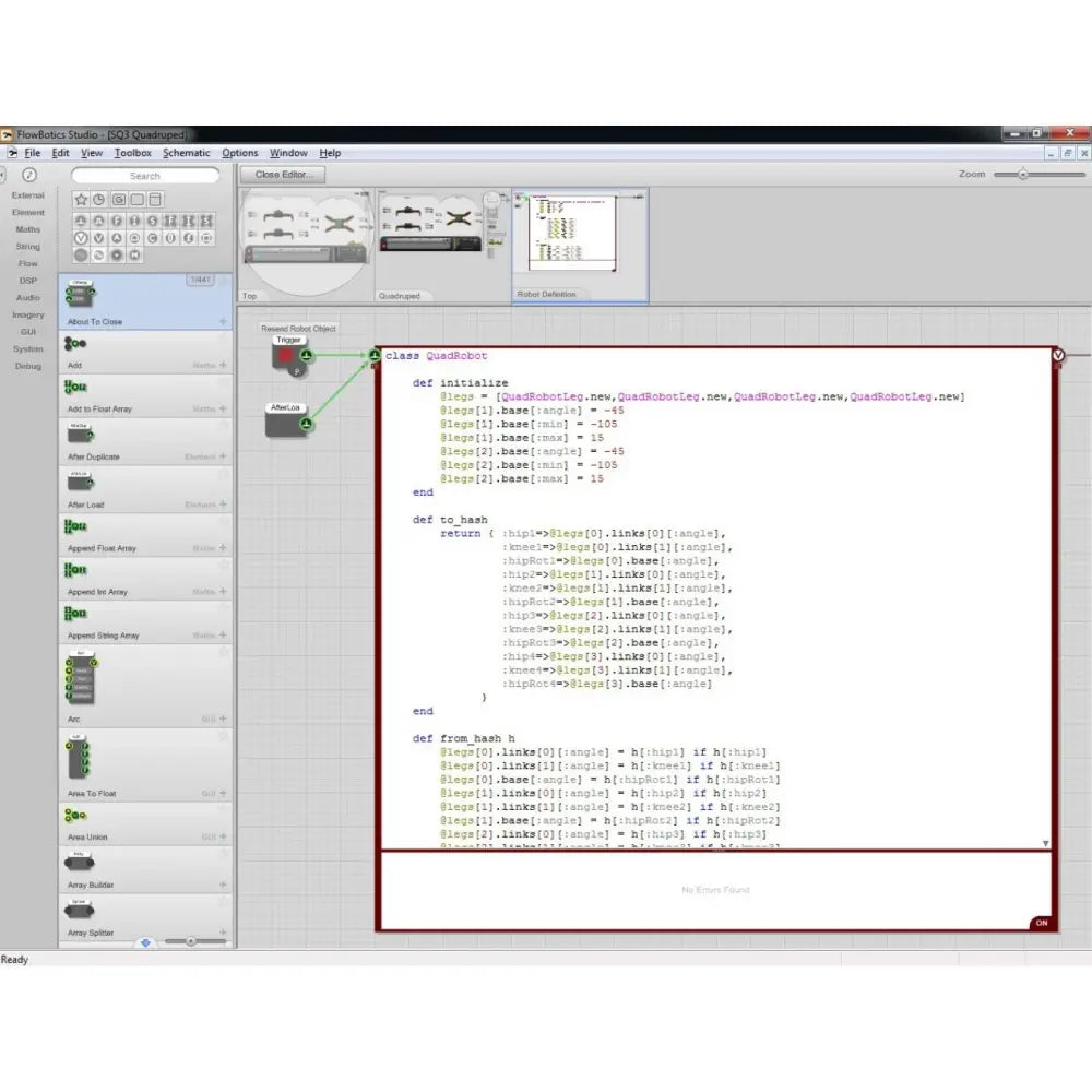 Lynxmotion FlowBotics Studio Graphical Programming Software - Free to Download