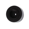 Large Rubber Wheel w/ Hub 28mm Diameter 3mm Shaft Hole - Black