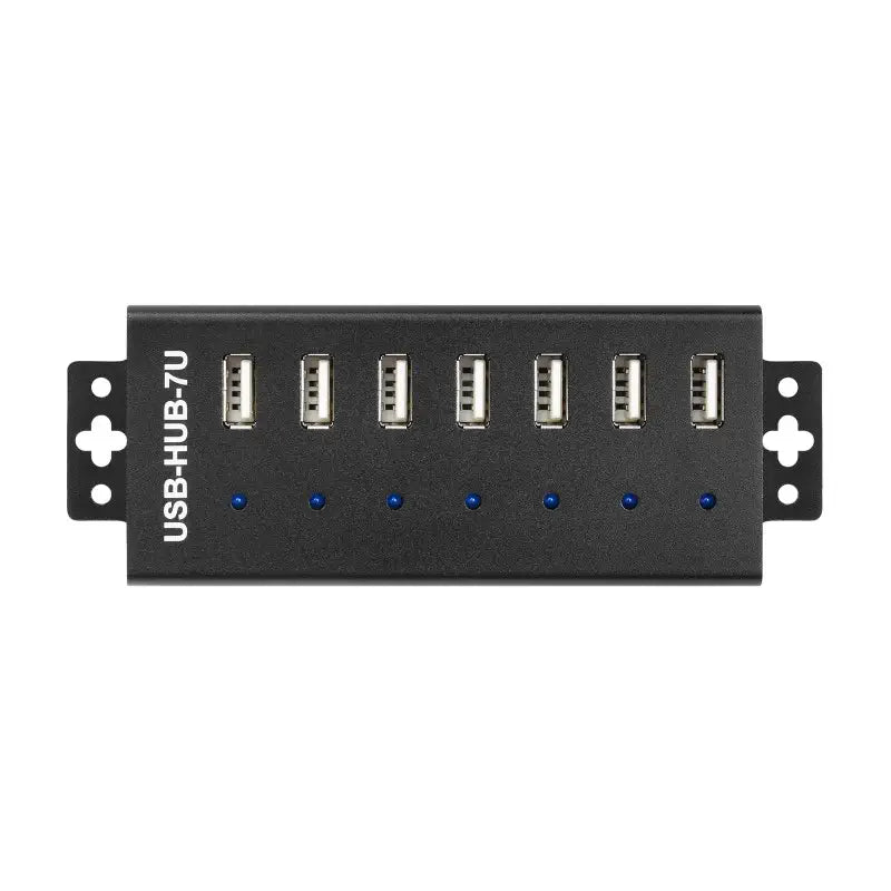 Waveshare Industrial Grade USB HUB, 7x USB 2.0 Ports (UK Plug)