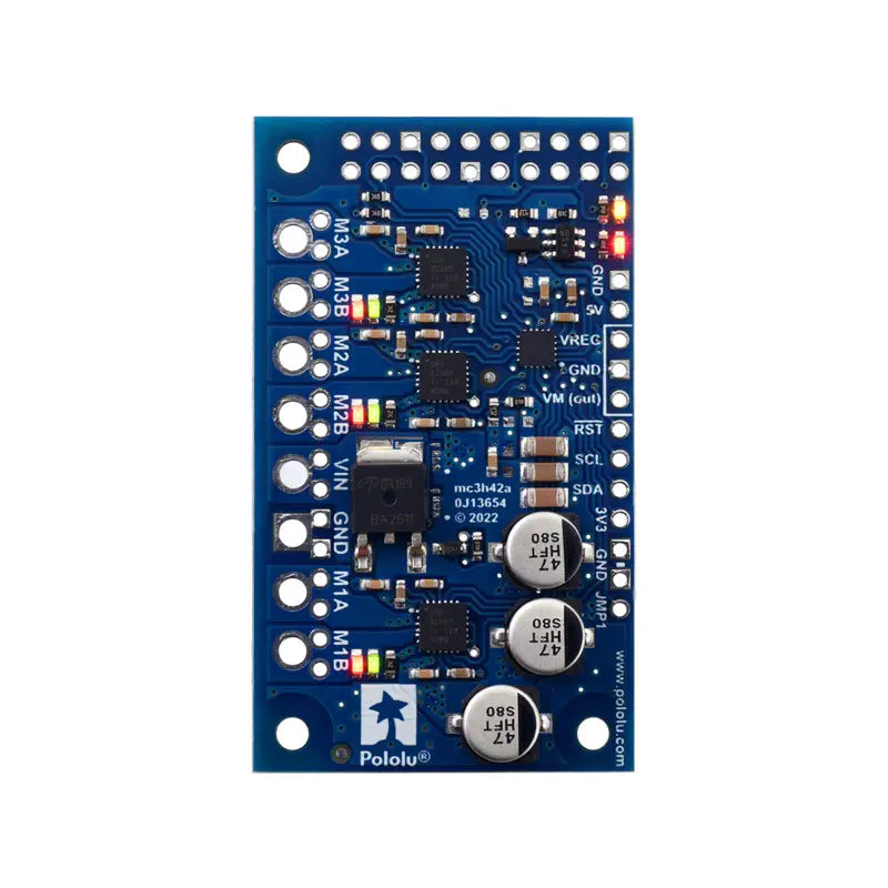 Motoron M3H256 Triple Motor Controller for RPi (No Connectors / Standoffs)