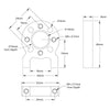 ServoCity 1200 Series 1-Side, 2-Post Pattern Mount (24-1)