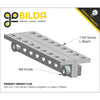 ServoCity 1103 Series L-Beam 9 Hole, 72mm Length (2x)