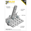 ServoCity 1103 Series L-Beam 9 Hole, 72mm Length (2x)
