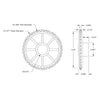 ServoCity 36 Tooth Press Fit Sprocket (0.1227" Pitch, 0.375" Bore)