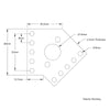 ServoCity 1108 Series Flat Pattern Bracket (2-2)