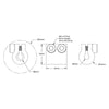 ServoCity 4000 Series Clamping Shaft Coupler (4mm Round Bore to 6mm Round Bore)