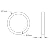 ServoCity 12mm ID Spacer (15mm OD, 2mm Length) - 4 Pack