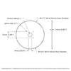 ServoCity #25 Pitch Acetal Hub-Mount Sprocket (14mm Bore, 70 Tooth)