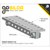 ServoCity 1103 Series L-Beam (21 Hole, 168mm Length) - 2 Pack