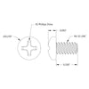 ServoCity Phillips Pan Head Screw (6-32 UNC, 1/4" Length) - 25 Pack