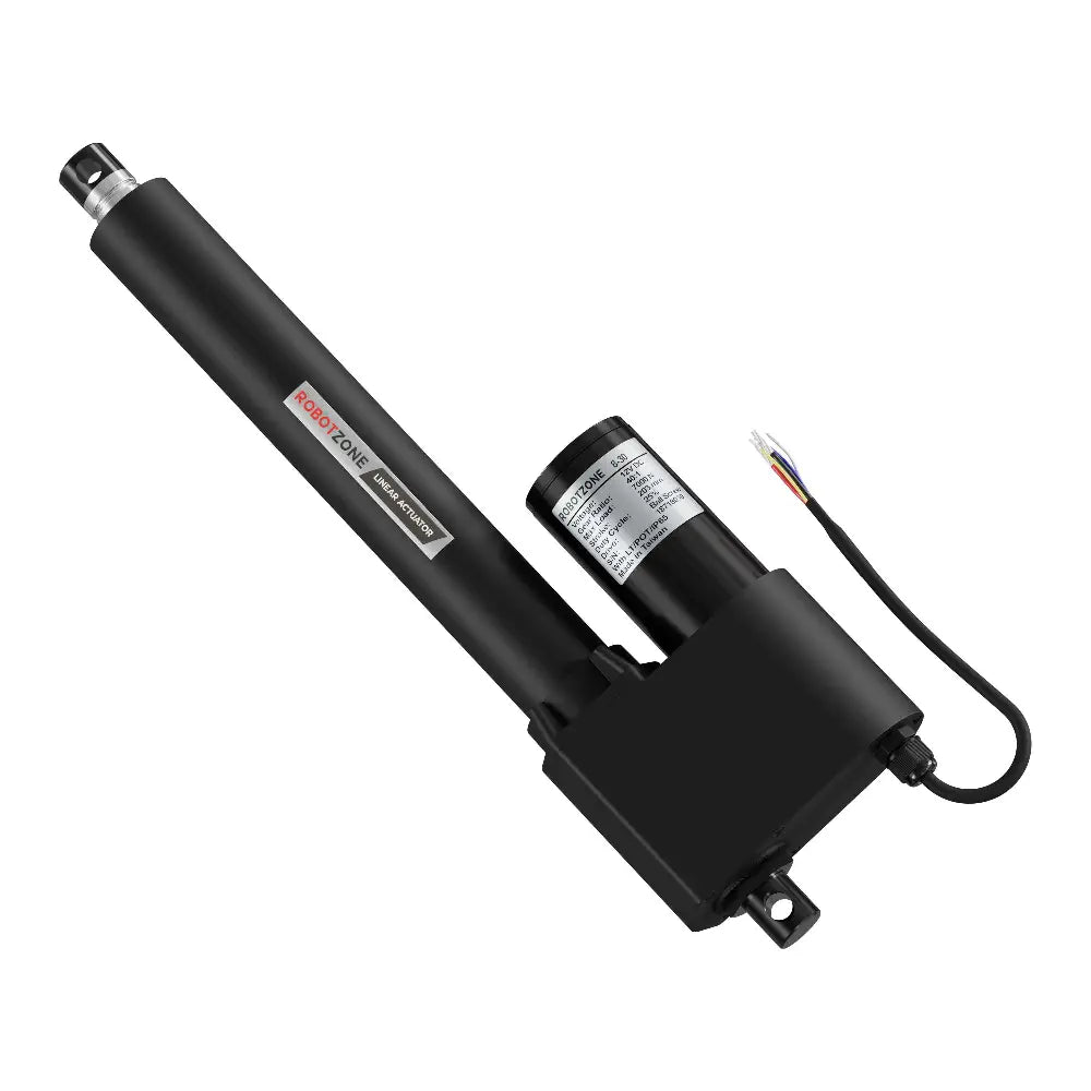 ServoCity 12V Super-Duty Linear Actuator (1570lb Thrust, 0.3"/sec, 8" Stroke)